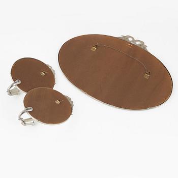 Spegel och spegellampetter, ett par, Swedish Grace, 1920-30-tal.