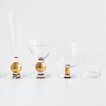 Gunnar Cyrén, a 45-piece 'Nobel' glass service, Orrefors.