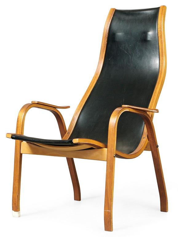 An Yngve Ekström easy chair "Kurva" by ESE-möbler, Sweden 1950's.