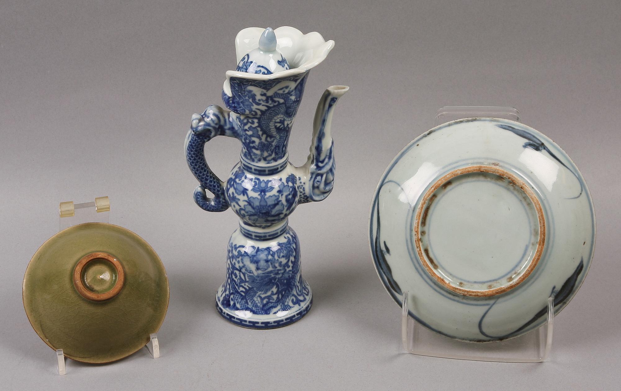 PARTI PORSLIN, 3 delar, Kina. 1900-talets slut.