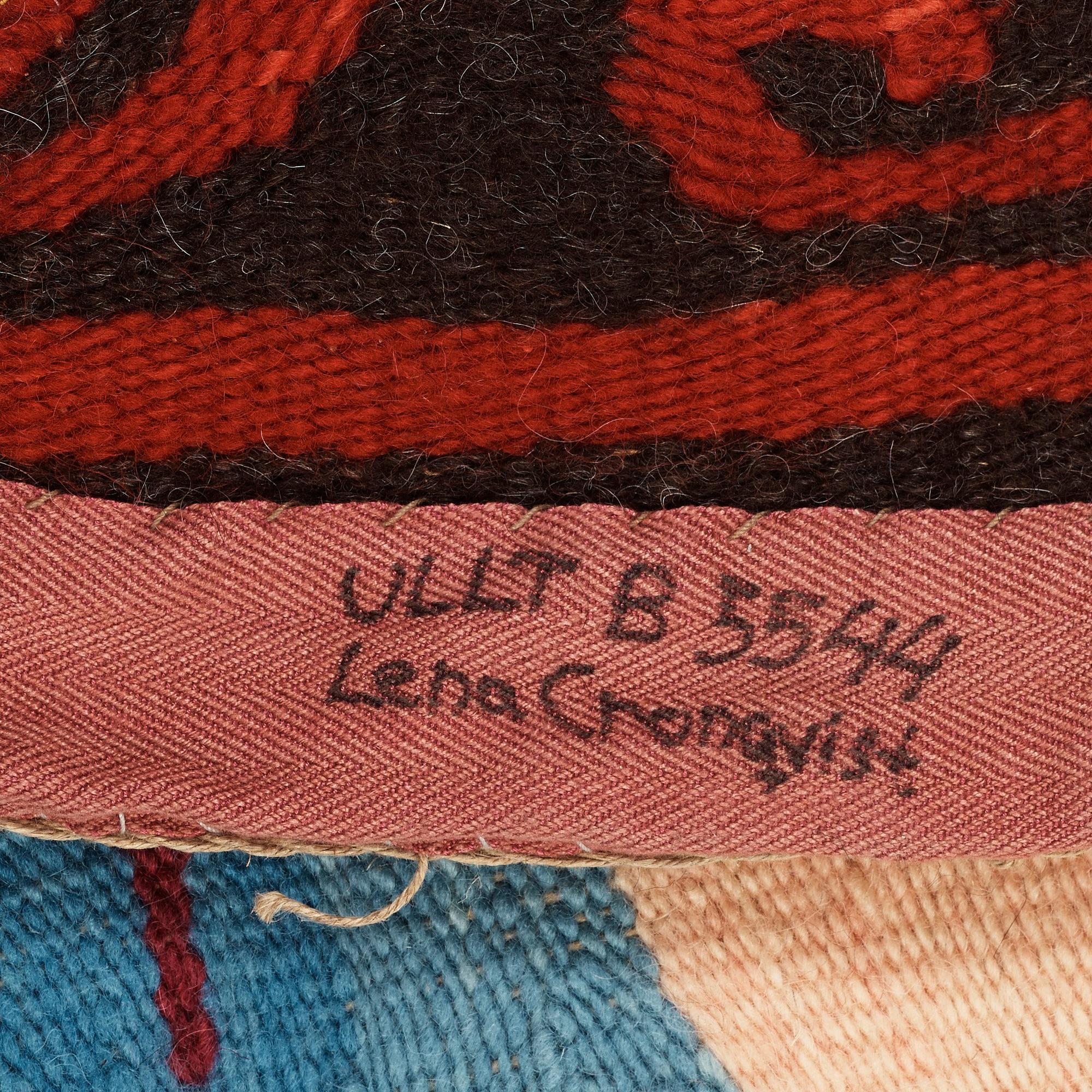 Lena Cronqvist, VÄVD TAPET. Gobelängteknik. 132,5 x 172 cm. Komponerad av Lena Cronqvist.