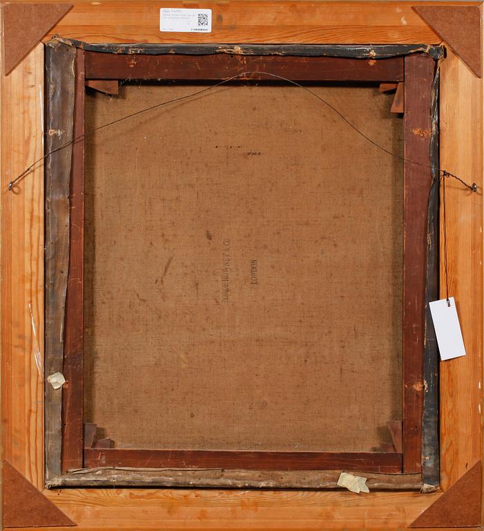 OKÄND KONSTNÄR, olja på duk, osignerad, 1800-tal.
