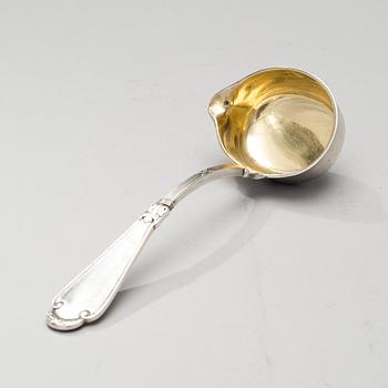 GRAVY LADLE, silver, Fabergé, Moscow 1908-1917, weight 118 g.