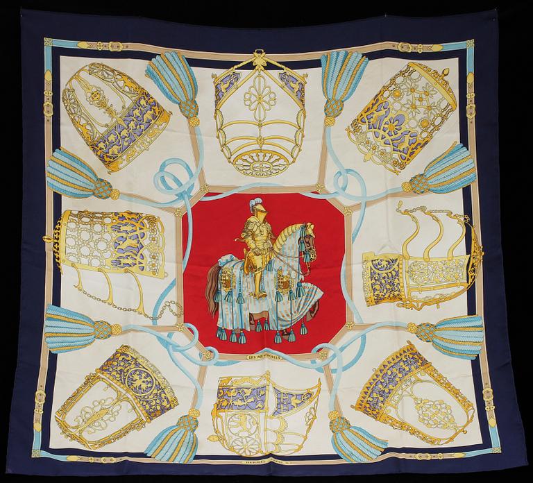 SCARF, siden, "Les Muserolles", Christiane Vauzelles, Hermes, Paris, 1900-talets fjärde kvartal.