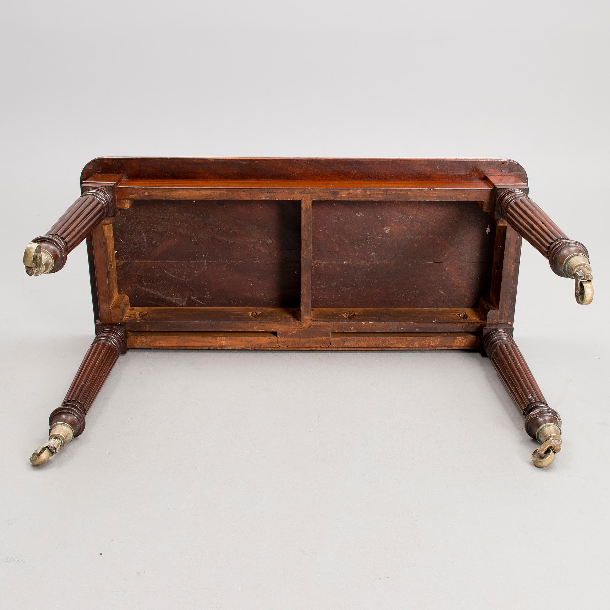 A Victorian mahogany table, latter half of the 19th century.