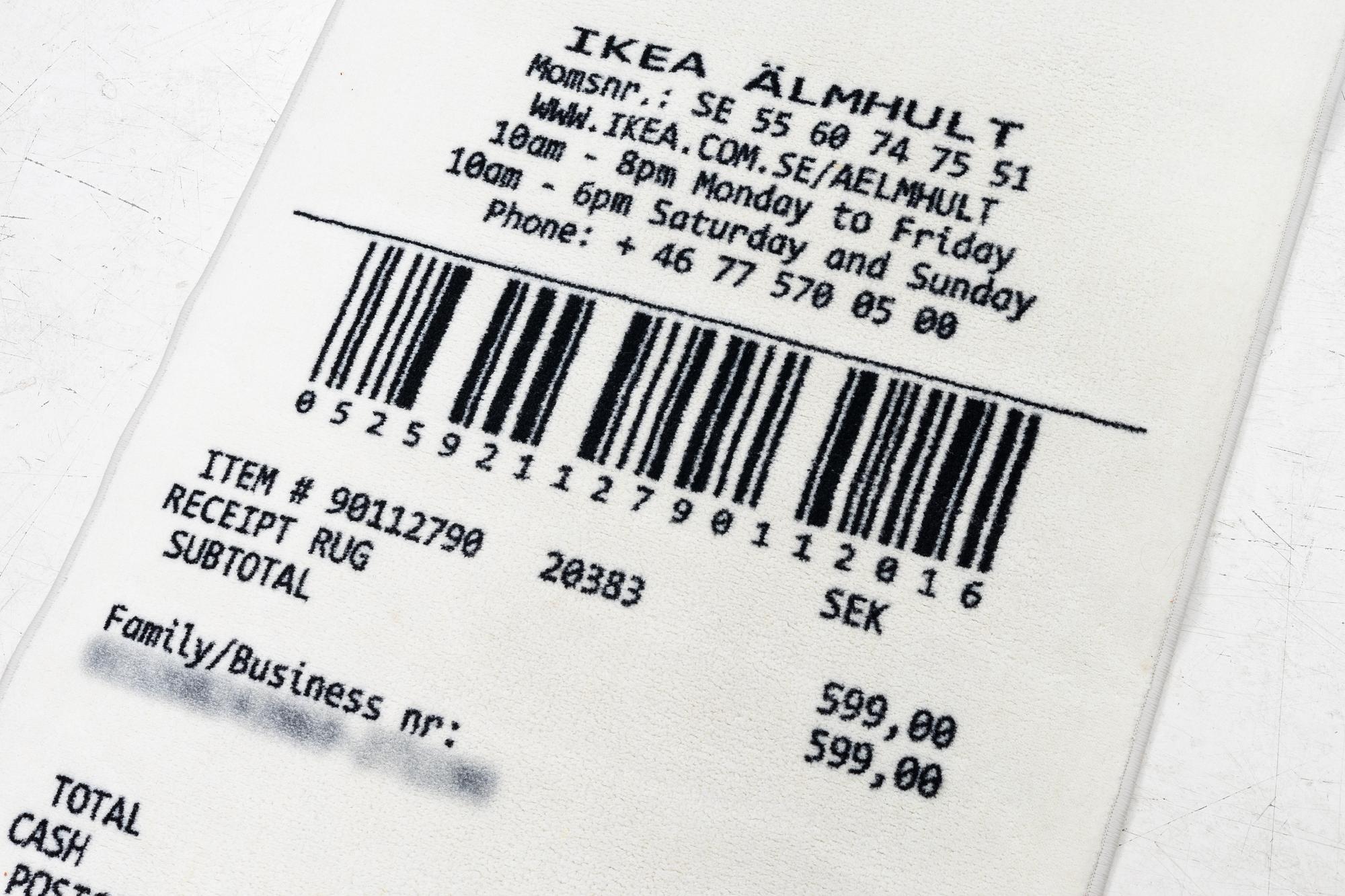 【新品】MARKERAD IKEA × VIRGIL ABLOH RECEIPT Off-White - MARKERAD IKEA×VIRGIL ABLOH 