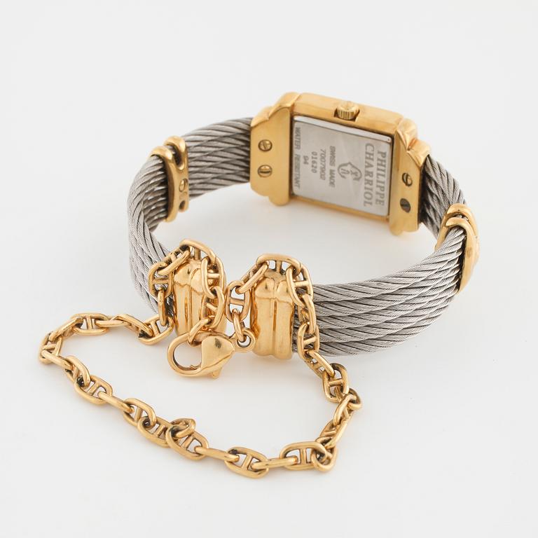 PHILIPPE CHARRIOL, armbandsur, 19,5 x 18 (30) mm.