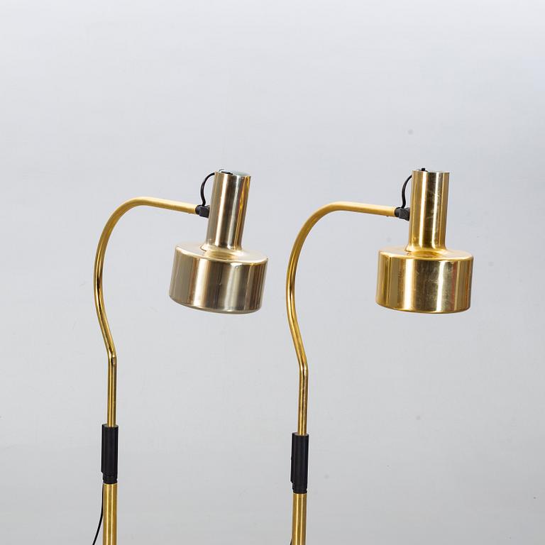 A pair of floor lamps, Fagerhults belysning Sweden, 1970's-80's.