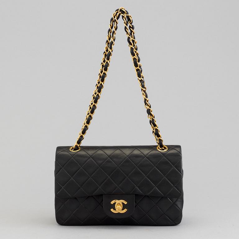 A bag by Chanel,  "Double Flap 23".
