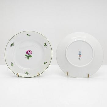 A 30-piece set of 'Wiener Rose' porcelain tableware, Augarten, Vienna, Austria.