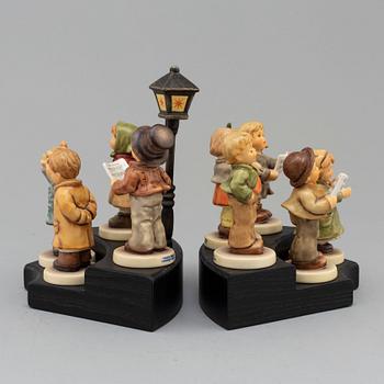 FIGURINER, 9 st, porslin, M J Hummel, Goebel, tidigt 2000-tal.
