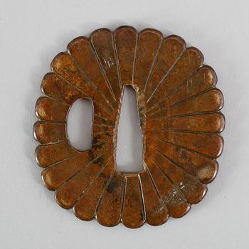 TSUBA, brons, Japan, 1800-tal.