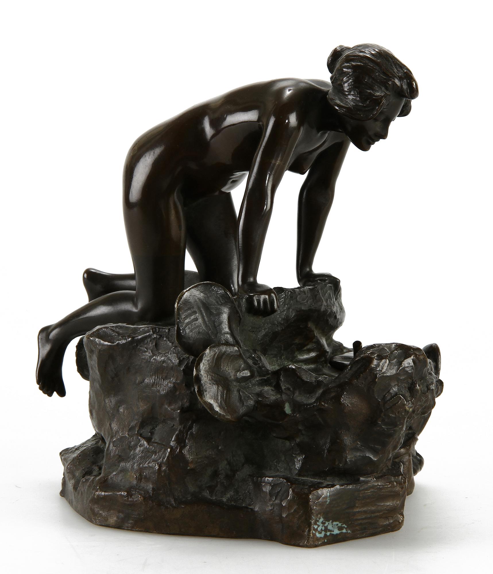 OKÄND KONSTNÄR, skulptur, brons, sign J. Anglés, 1800/1900-tal.