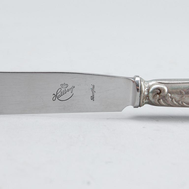 BESTICK, 10 st, silver, Ryssland 1800-tal, tot vikt ca 563 g.