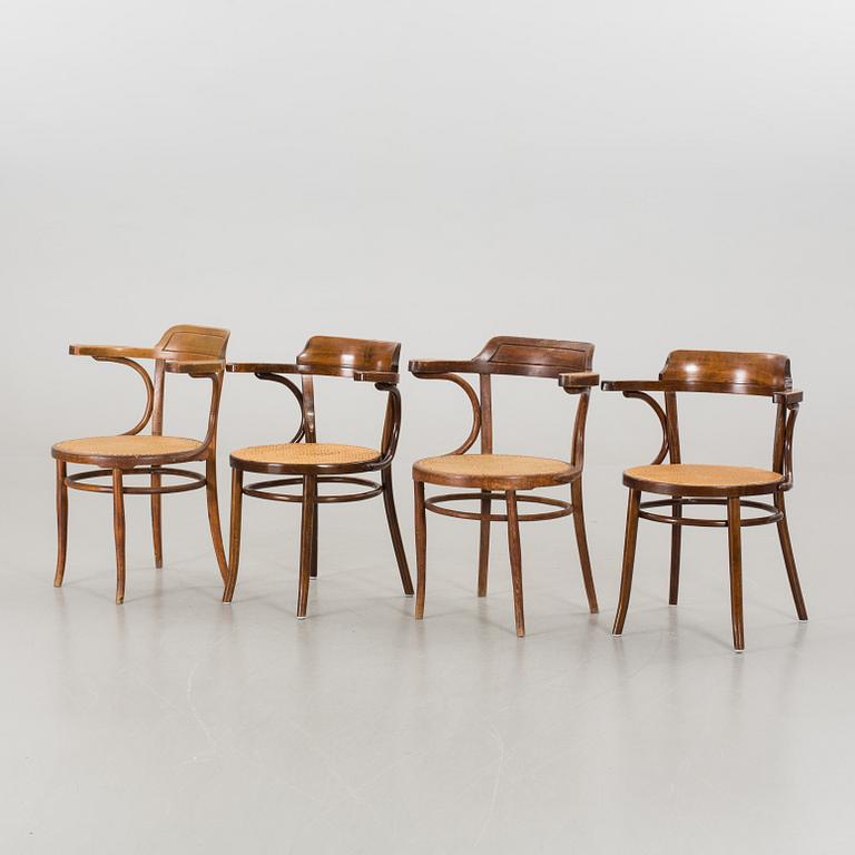 4 pcs of armchairs, 20th century,