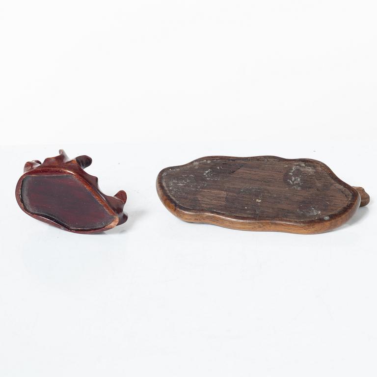 Samling stenfigurer, åtta stycken, Kina, 1900-tal/samtida.