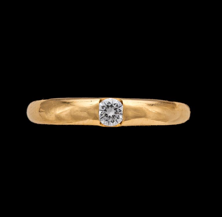 A Cartier brilliant cut diamond ring, 0.25 cts. 1993.