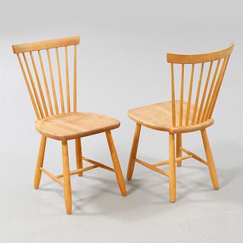 Six chairs by Carl Malmsten, "Lilla Åland", Stolab, late 20th century/early 21th century.