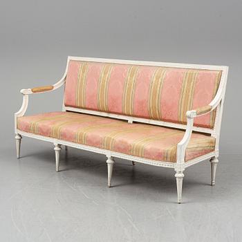 A Gustavian sofa by Johan Hammström (master in Stockholm 1794-1812).