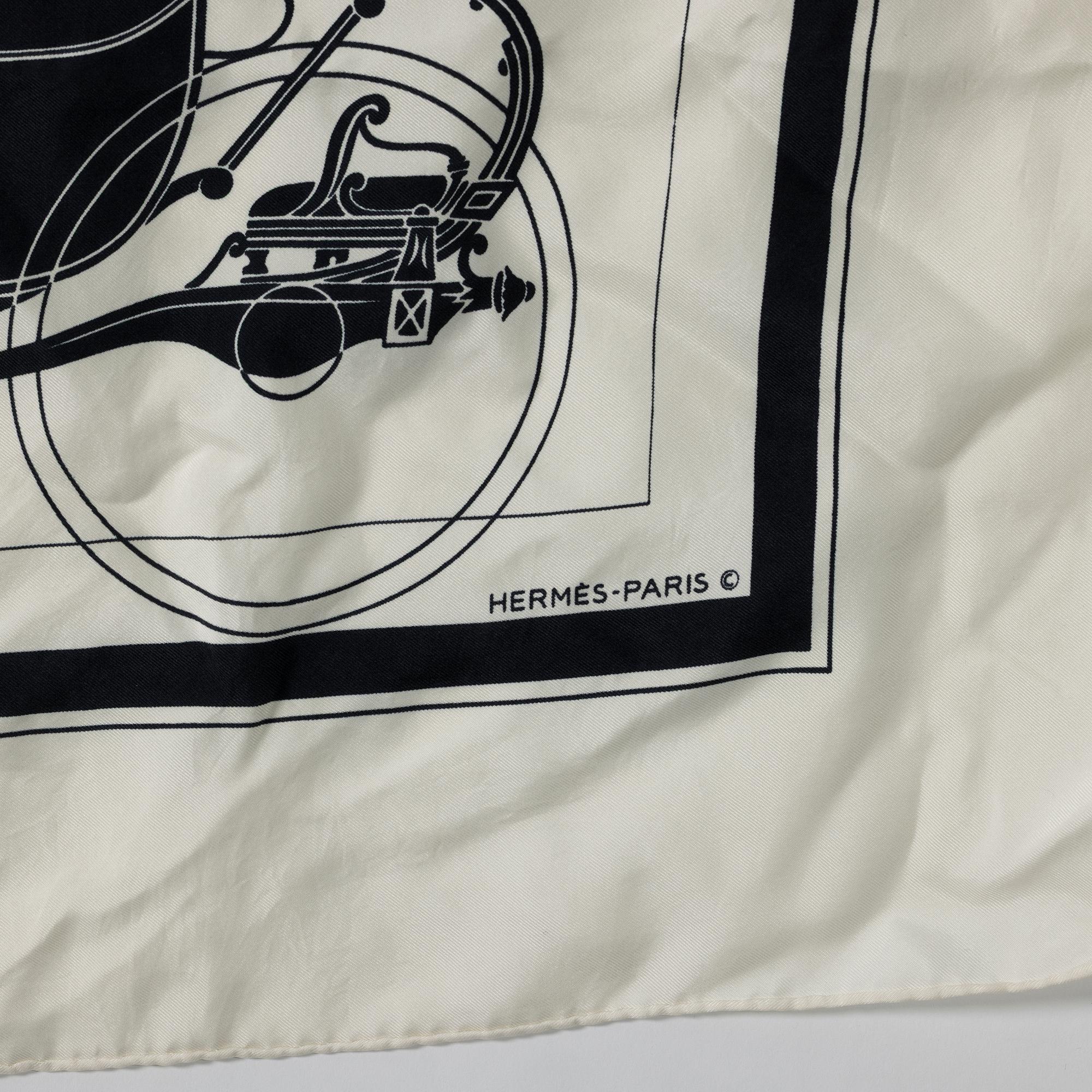Hermès, scarf, “Ex-Libris”.