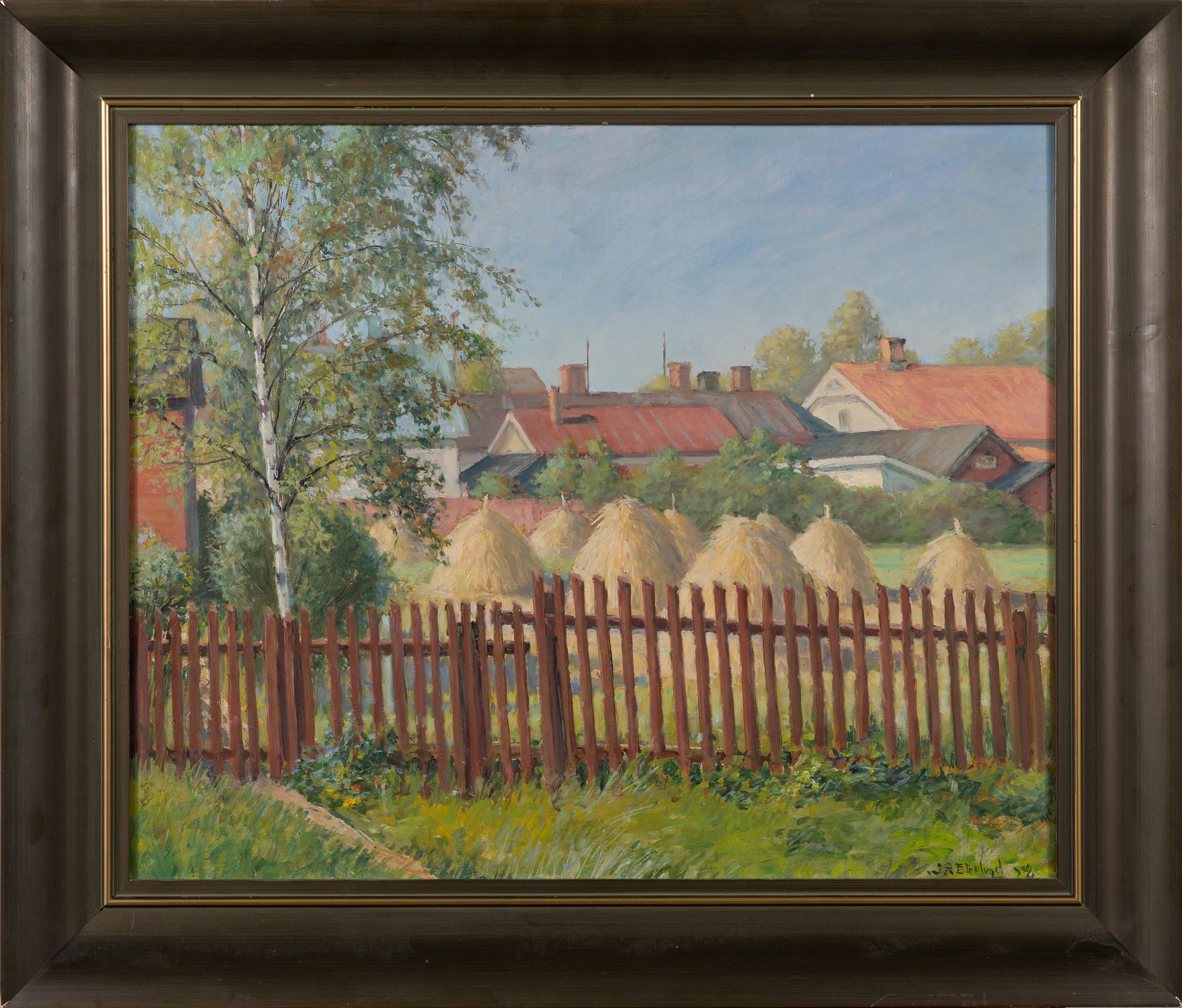 JOHN RAFAEL EKELUND, oil on board, signed and dated-32.