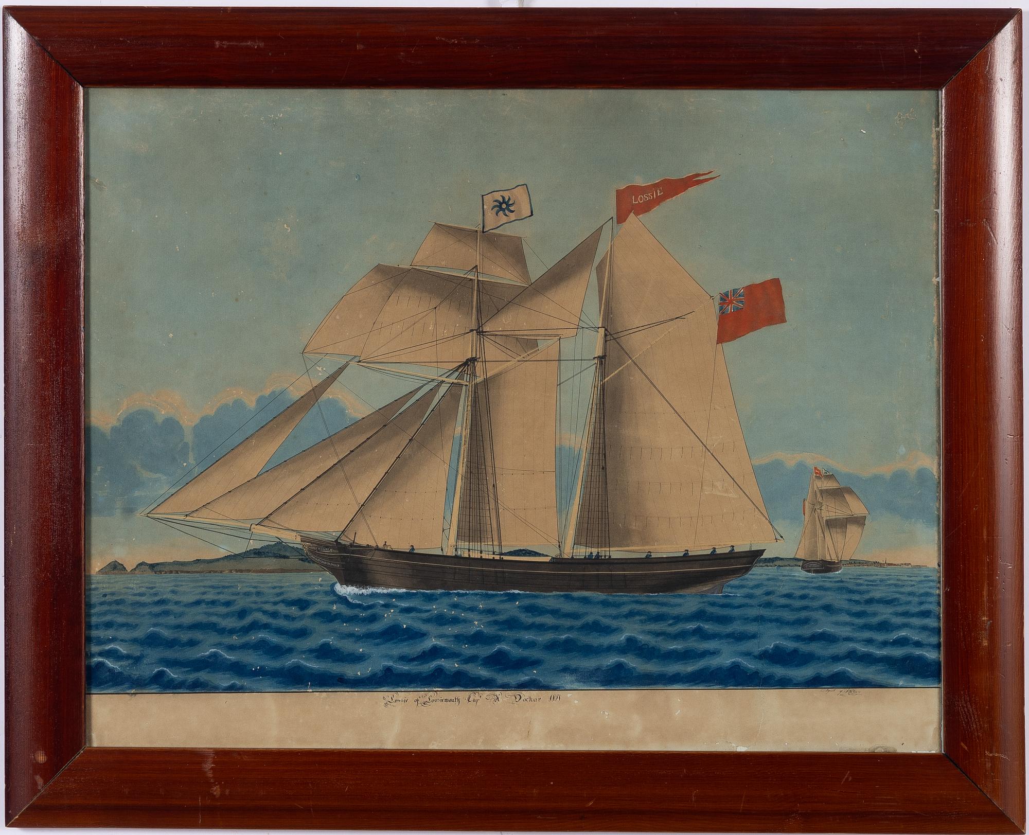 Jörgen Peter Olsen, the topsail schooner "Lossie" of Lossiemouth (Capt A Dockar).