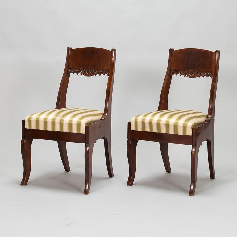 A set of four Biedermeier chairs, second half of the 19th century.