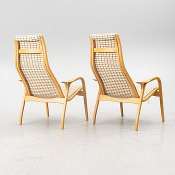 Yngve Ekström, fåtöljer, ett par, "Lamino", Swedese.