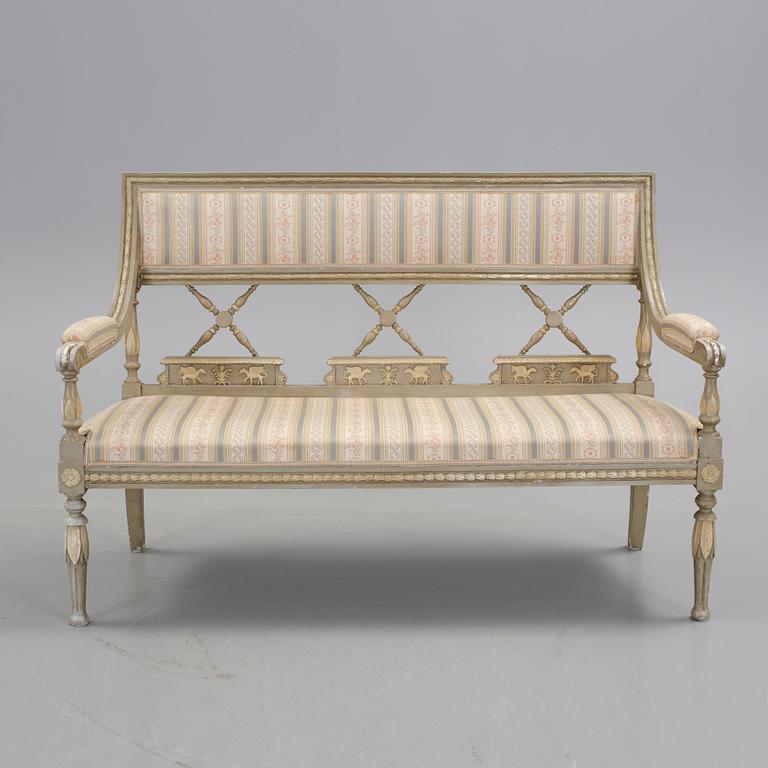 SOFFA, gustaviansk stil, sent 1800-tal.