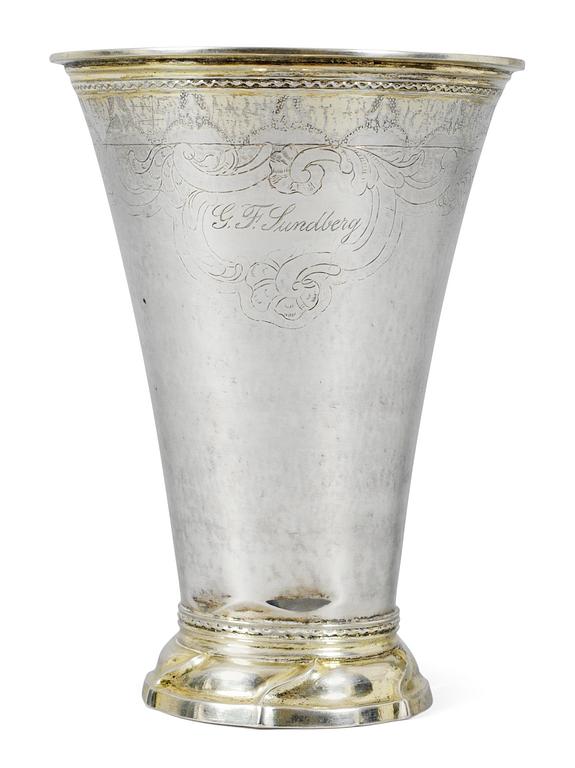 BÄGARE, silver. Lorens Stabeus, Stockholm 1770.