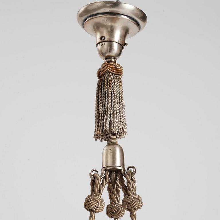 Swedish Grace, taklampa, nysilver, 1920-tal.