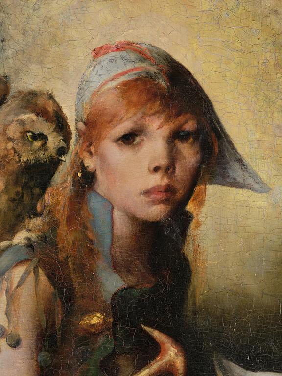 Carl Larsson, "Häxans dotter" ("The Witches daughter").