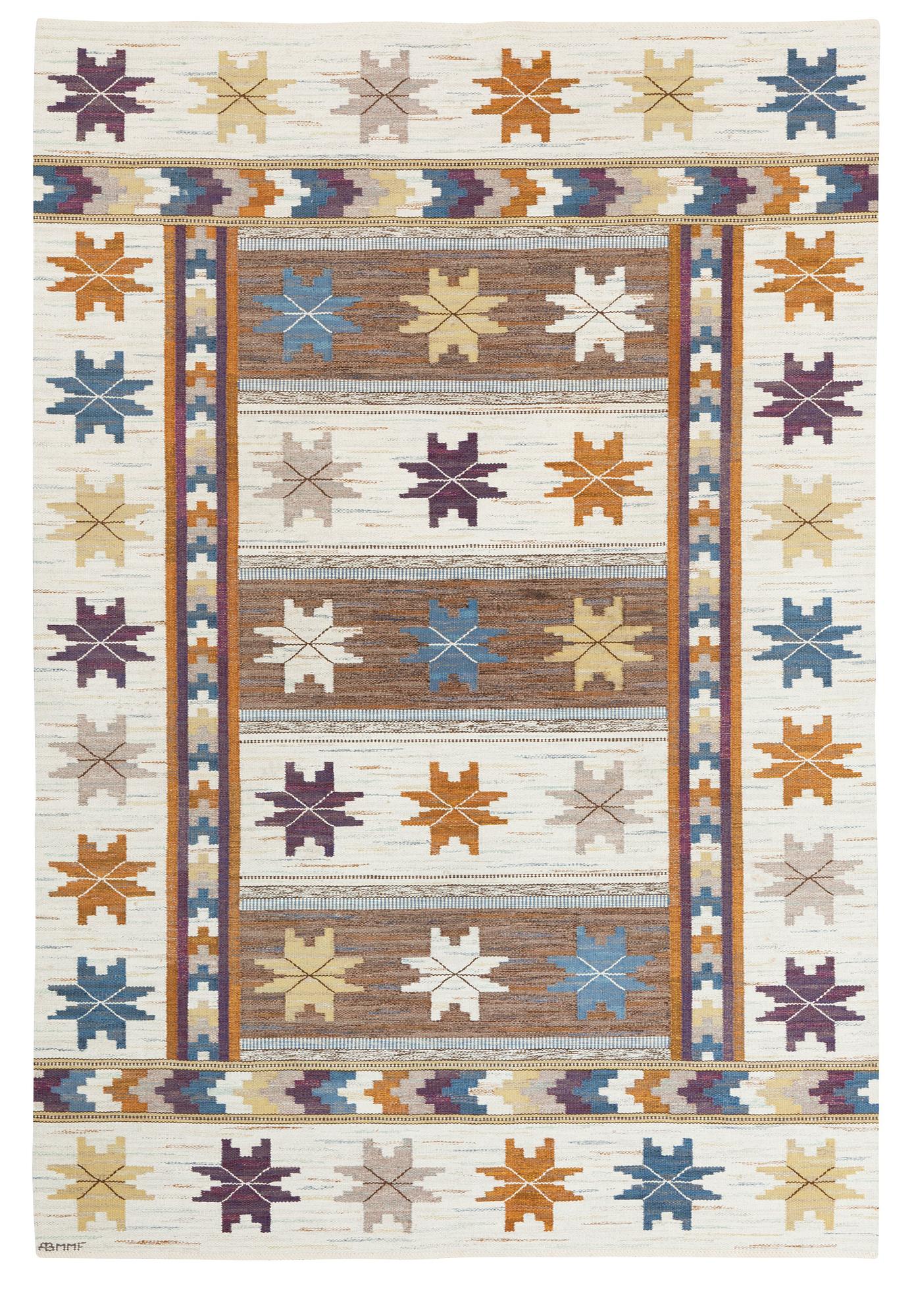 MATTA. "Höstmattan". Rölakan. 328 x 221 cm. Signerad AB MMF.