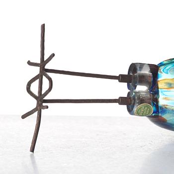 Alessandro Pianon, a "Pulcino" glass bird, Vistosi, Murano, Italy 1960's.