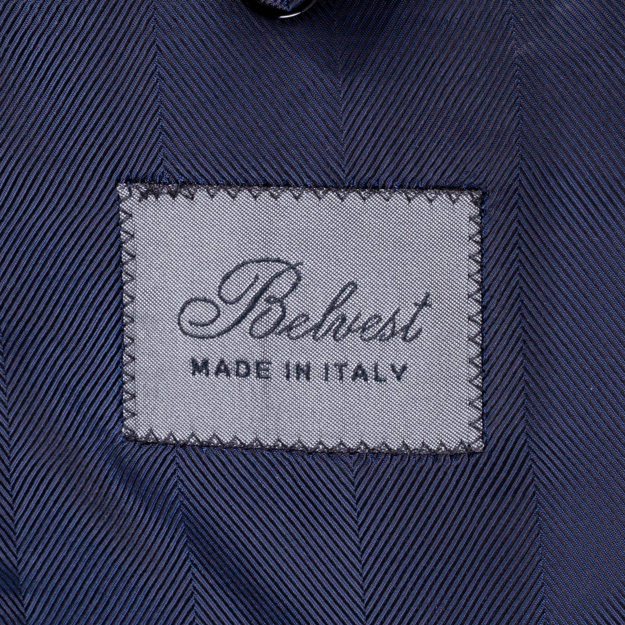 BELVEST, a bluegrey wool suit consisting of jacket and pants. Size 150.