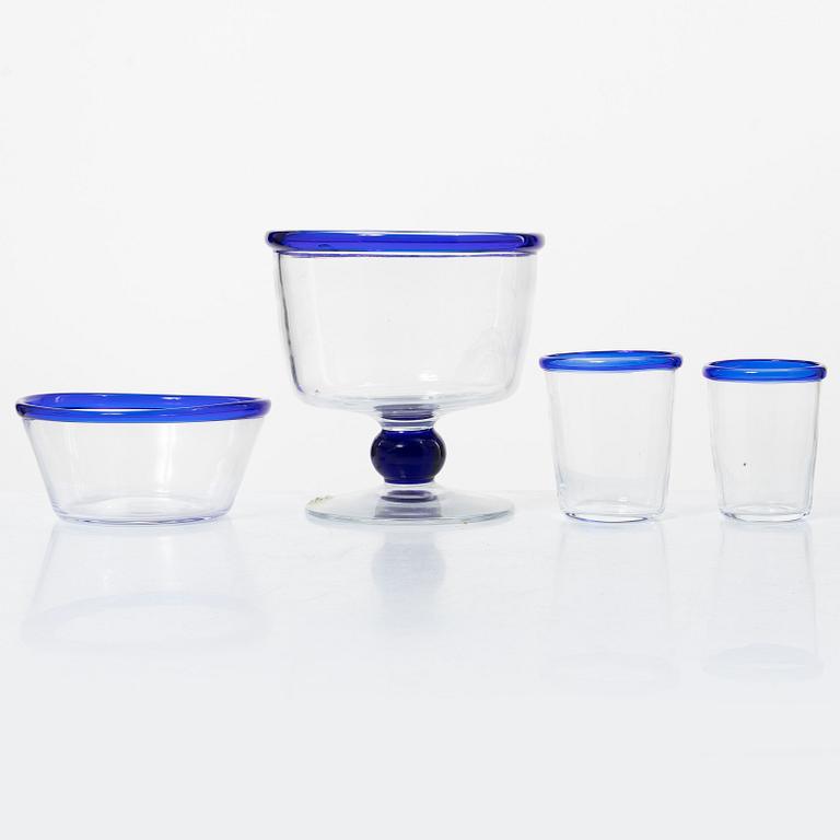Glasservis, 23 delar, Bergdala, Sverige, 1900-talets senare del.