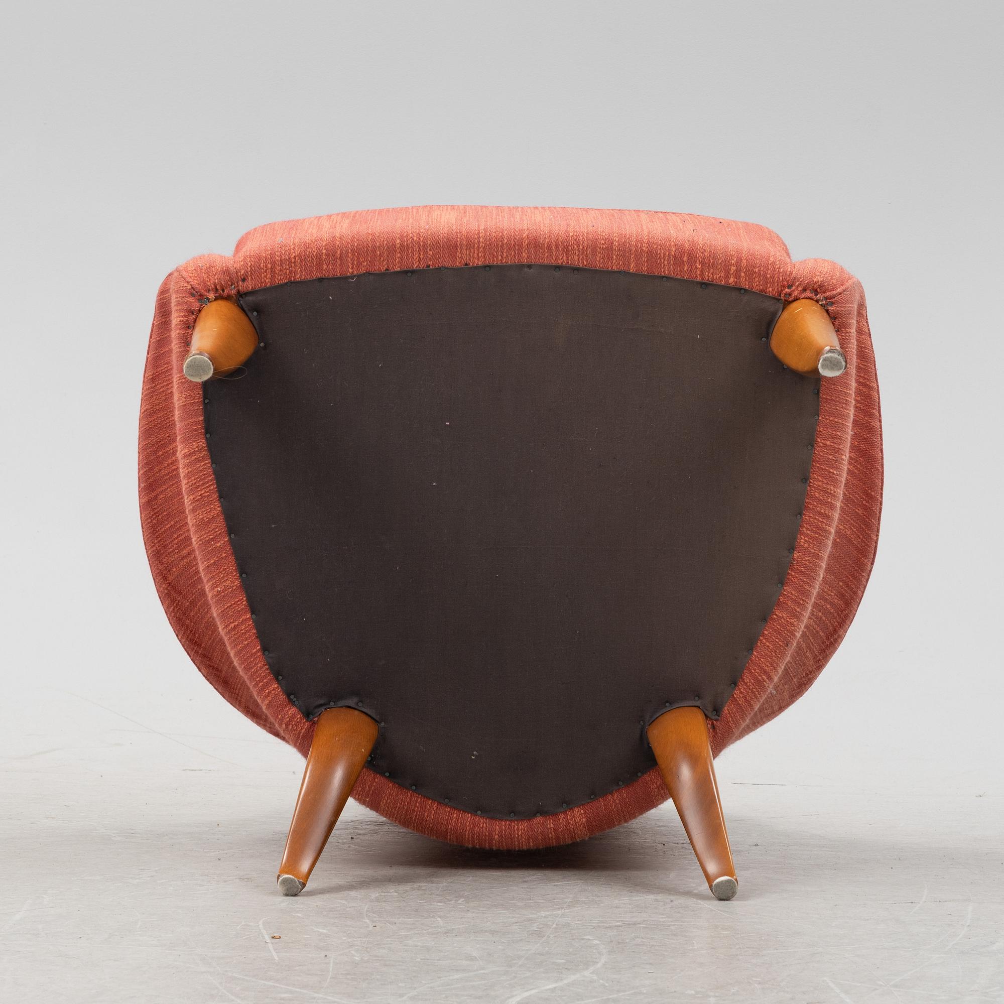 Kerstin Hörlin-Holmquist, a 'Lilla Eva' easy chair from Nordiska Kompaniet's 'Paradiset'-series, designed 1958.