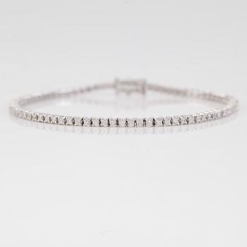 ARMBAND, 18K vitguld och diamanter tot ca 1.56 ct.