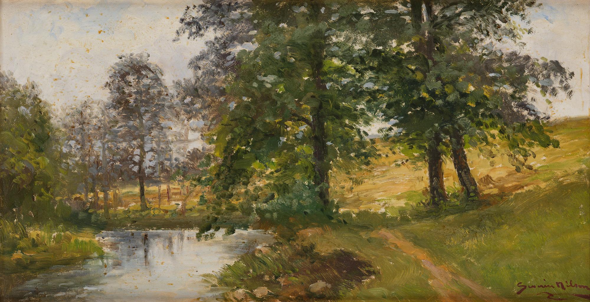 Severin Nilson, Landskap med vattendrag.