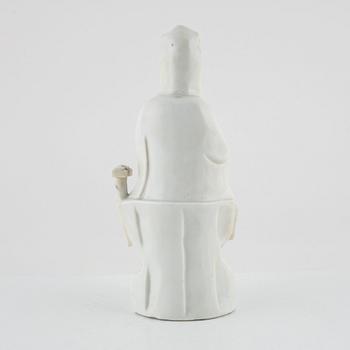 Figurin, blanc de Chine, sen Qing/omkring 1900.