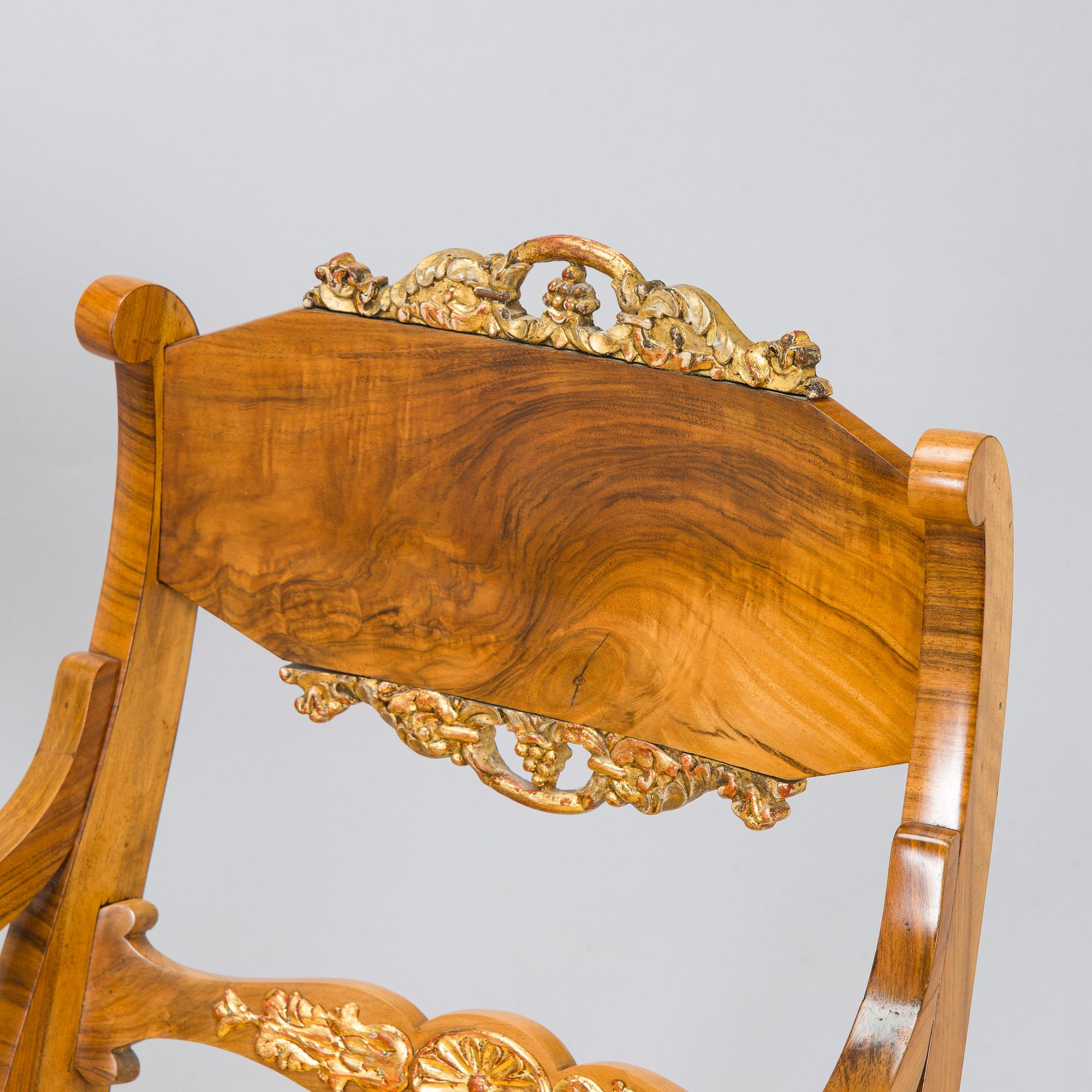 A pair of Baltic Empire armchairs from first half of the 19th century.