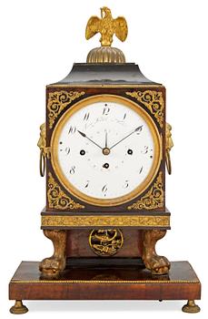 An Austrian Empire mantel clock.