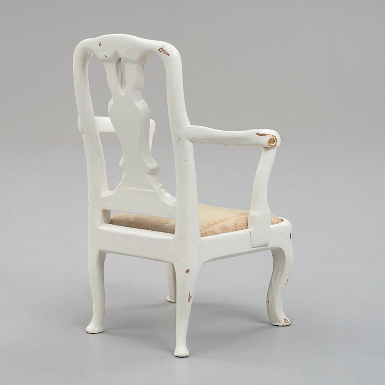 A children's armchair, Swedish Rococo, 18th century.