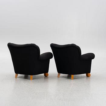 Armchairs, a pair, Swedish Modern, 1940s.