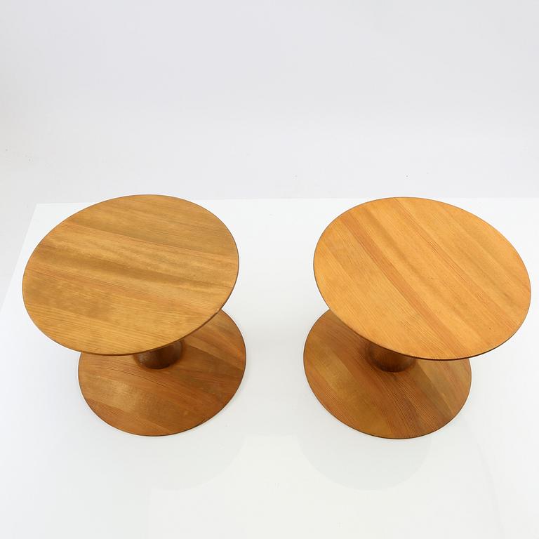 Nanna Ditzel, a pair of "Trisse" stools/tables, Kolds Savvaerk, Denmark.