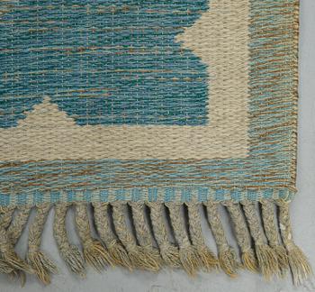 Matto, a machine-made double weave, ca 224 x 165 cm, signed JS.