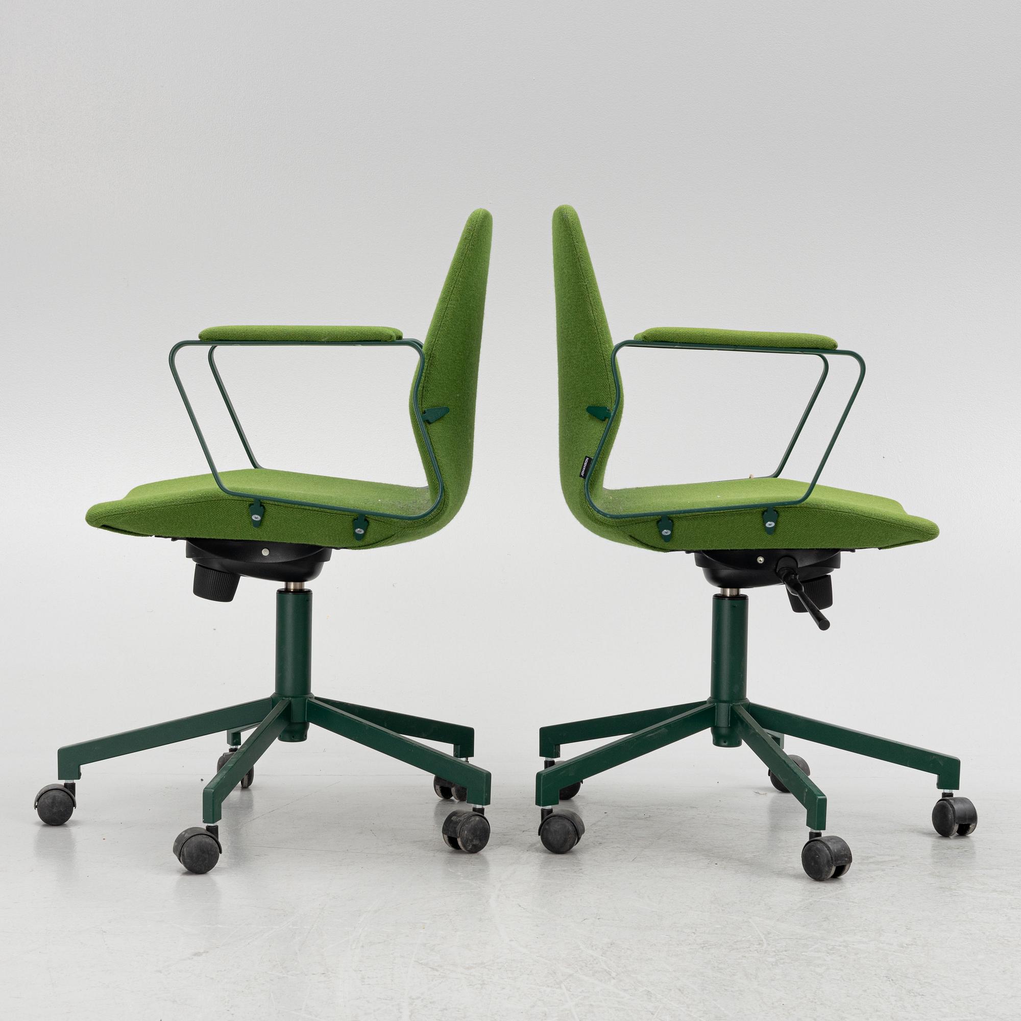 Alexander Lervik, karmstolar, 6 st, "Pilot", Johanson Design.