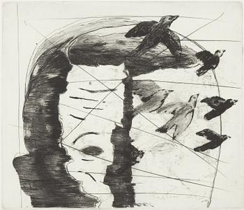 Hans Wigert, Face and Birds.