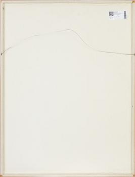 Jan Håfström, färglitografi med bemålad applikation, 1981, signerad  55/150.