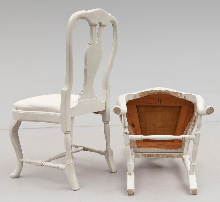STOLAR, 8 st, rokokostil, 1900-tal.
